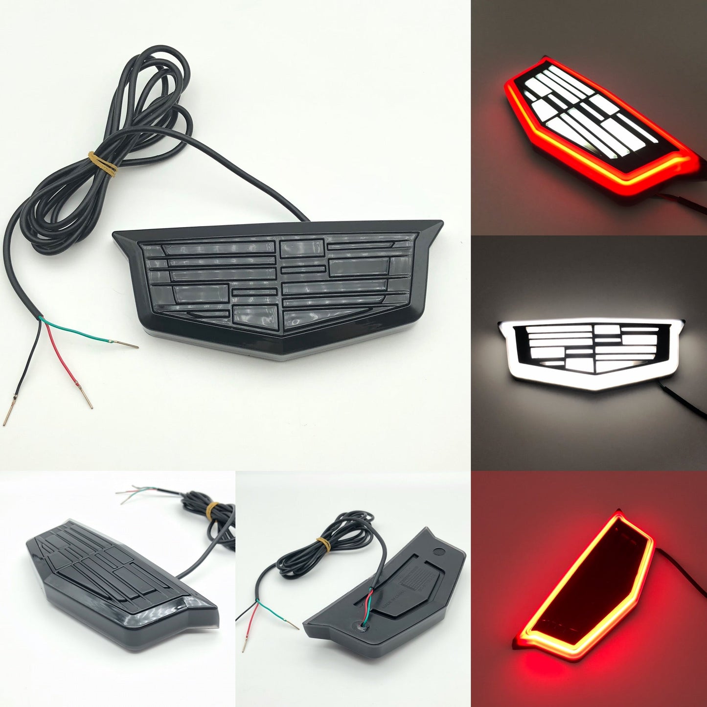 Rear Cadillac logo Light fit for Escalade XTS Rear led cadillac emblem-1