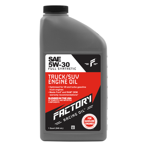 Factory Racing Parts Oil Change Kit Fits Toyota Avalon 1995-04, Camry 1994-06, Highlander 2001-07, Sienna 1998-06, Solara 1999-08, Tacoma 2005-15, Tundra 2005-08 5W-30 Full Synthetic Oil-1