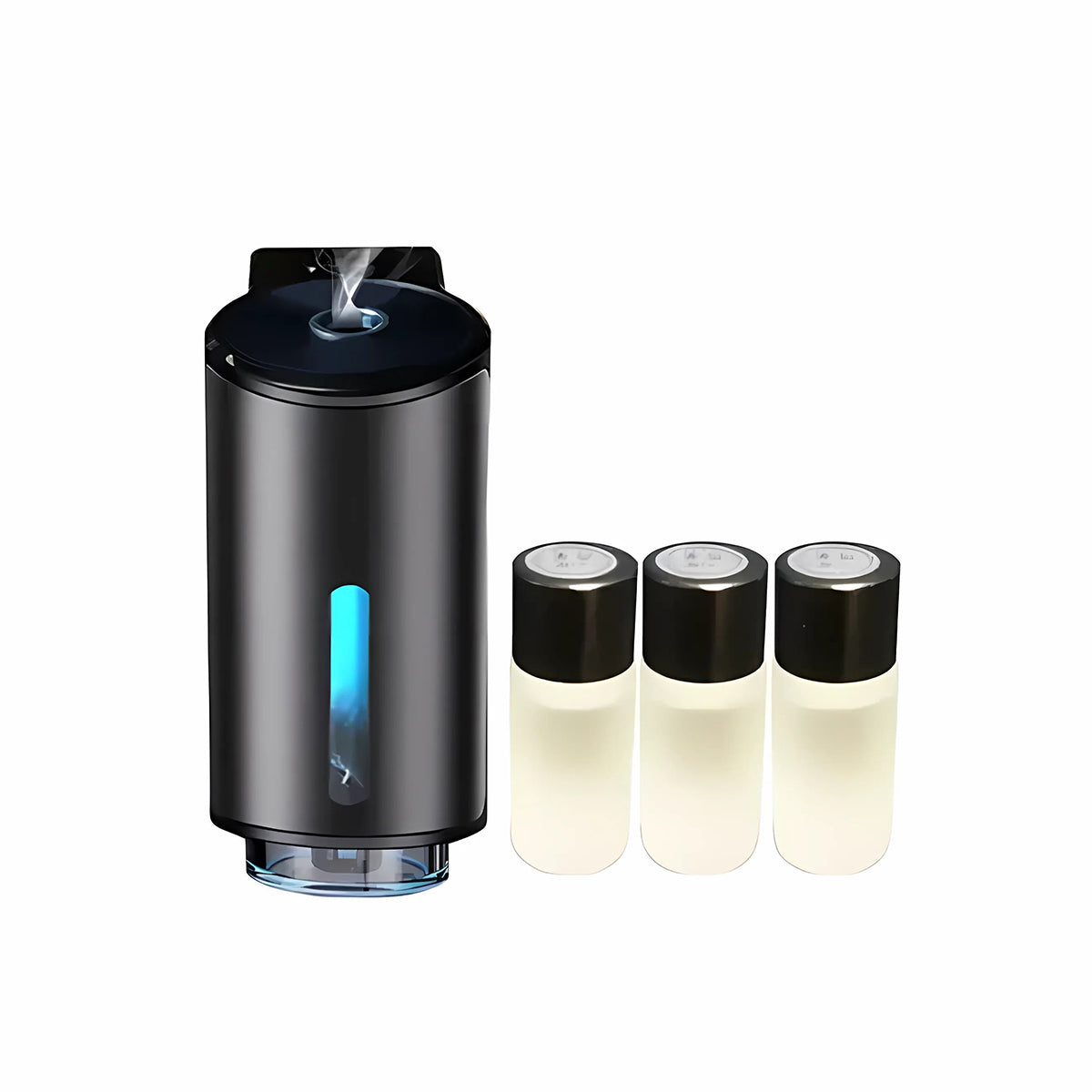 Car Air Freshener With Three Adjustable Intensitylevels,car Aroma Diffuser,3 Bottle Freshenerperfume Fragrance-Portable Waterless CarDiffuser Air Freshener Adjust ConcentrationScent Car Aromatherapy