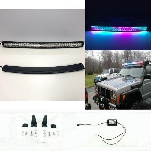 52" Curved RGB Chasing Halo Light Bar-1