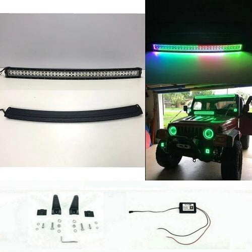 54" Curved RGB Chasing Halo Light Bar-1