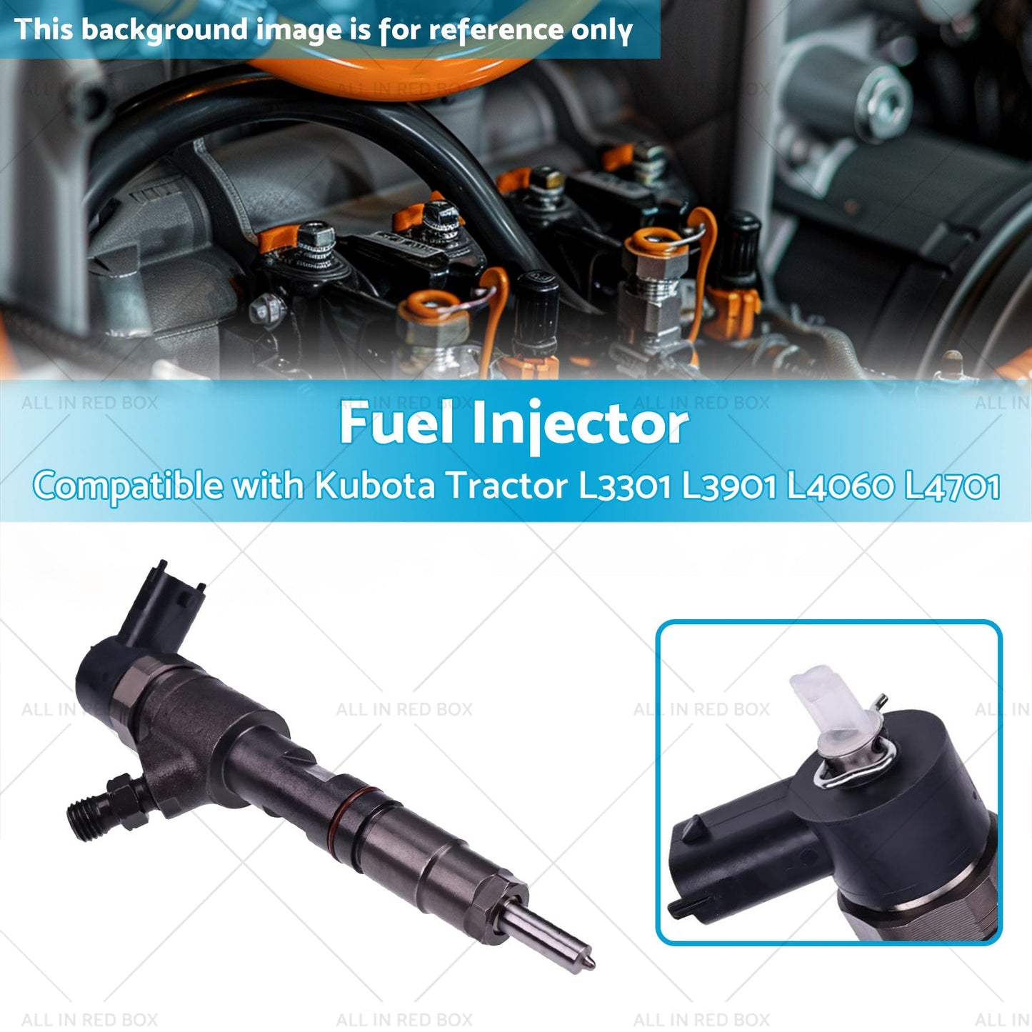 Fuel Injector Suitable for Kubota Tractor L3301 L3901 L4060 L4701 0445110775-2