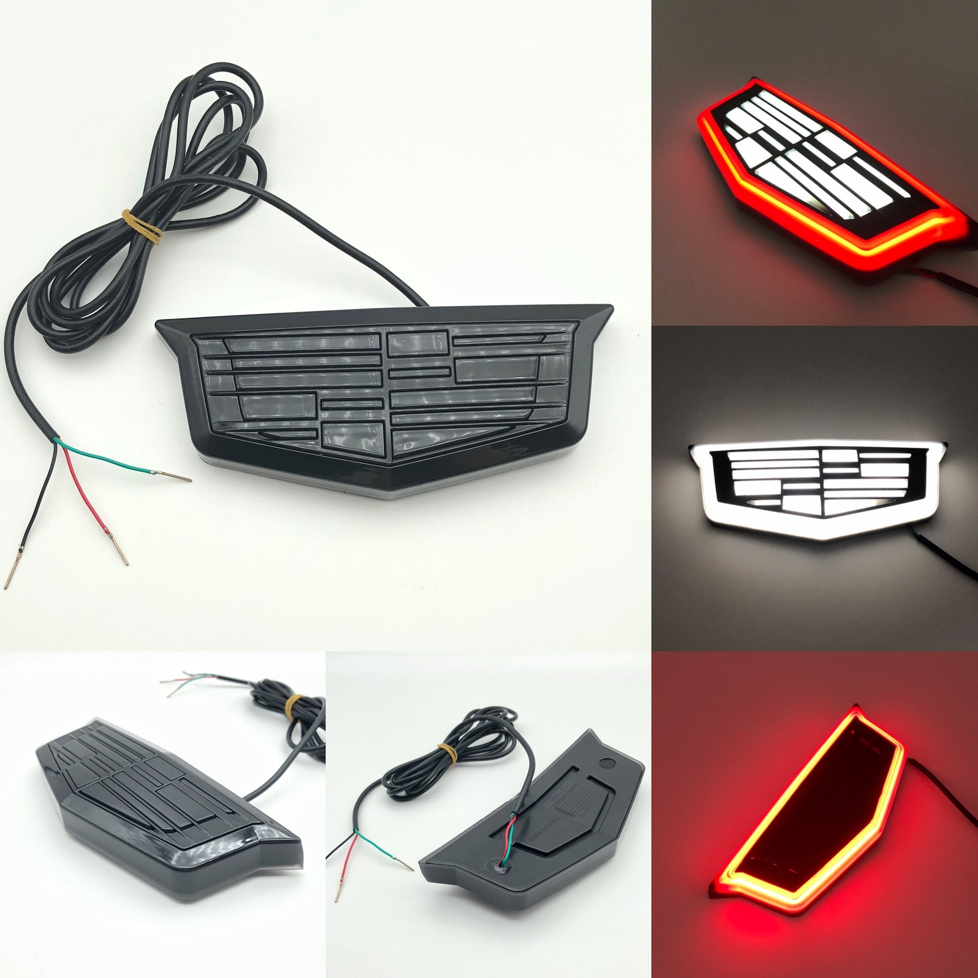 Rear Cadillac logo Light fit for Escalade XTS  Rear led cadillac emblem-1