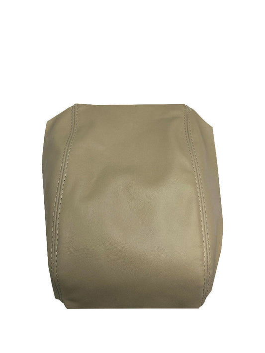 For 2005-2009 Subaru Outback Legacy Slip On Ivory Tan Leather Console Armrest Cover-0