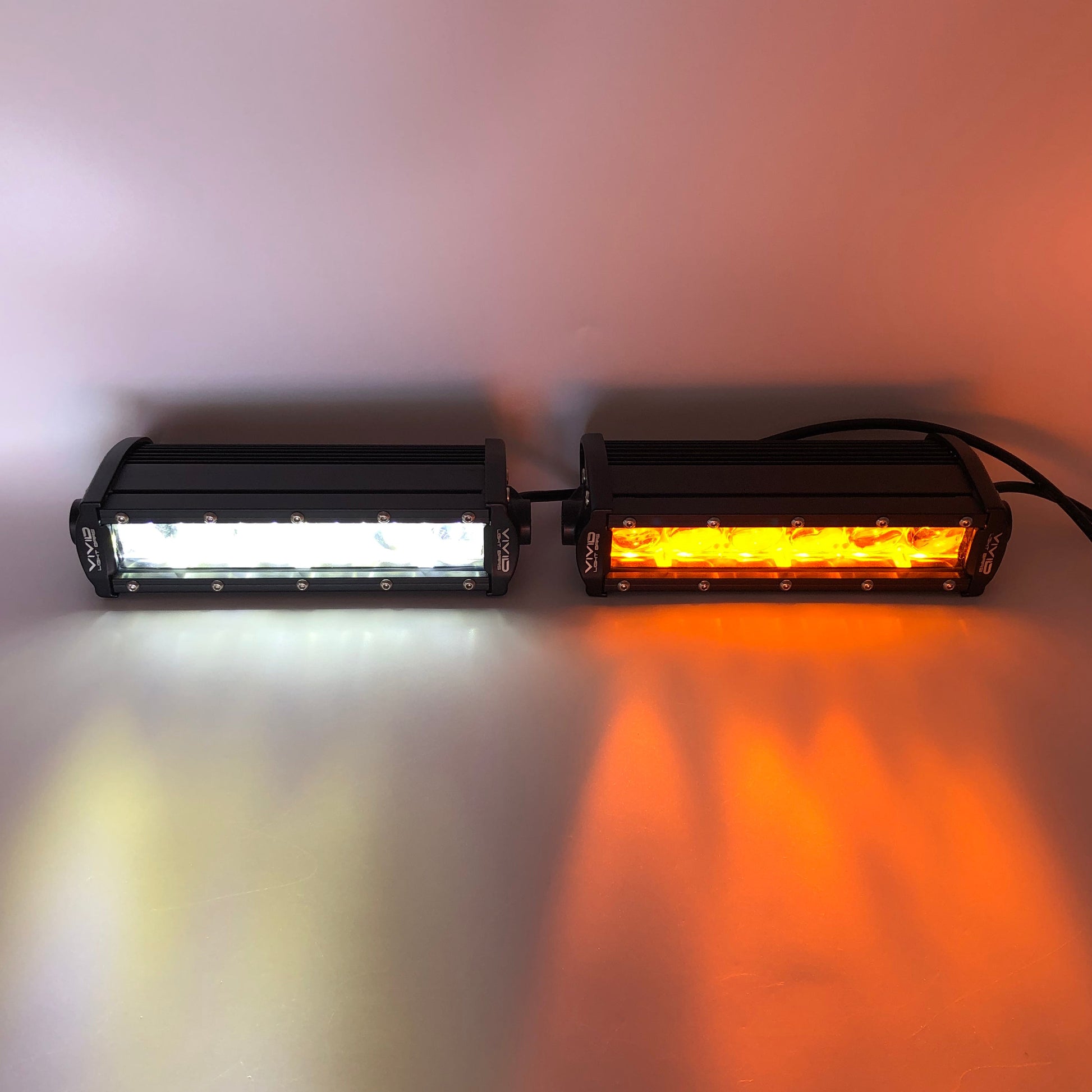 Upgrade 4 Pack 7.3" 4D Single Row Color Changing Alternate Flash LED Light Bar-3