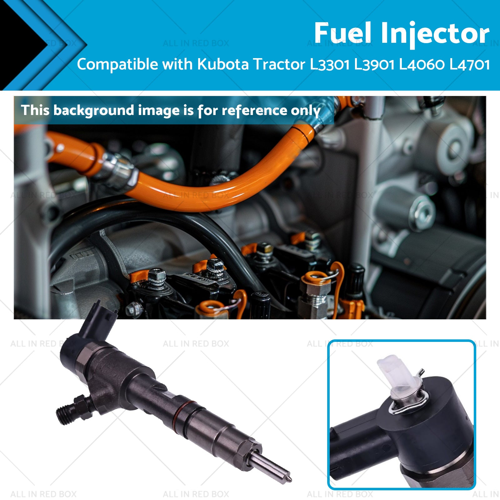 Fuel Injector Suitable for Kubota Tractor L3301 L3901 L4060 L4701 0445110775-0
