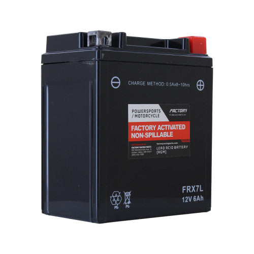 Factory Racing Parts AGM Battery FRX7L For ATVs Motorcycles Snowmobiles & Scooters YTX5L-BS, BTX5L-BS-0