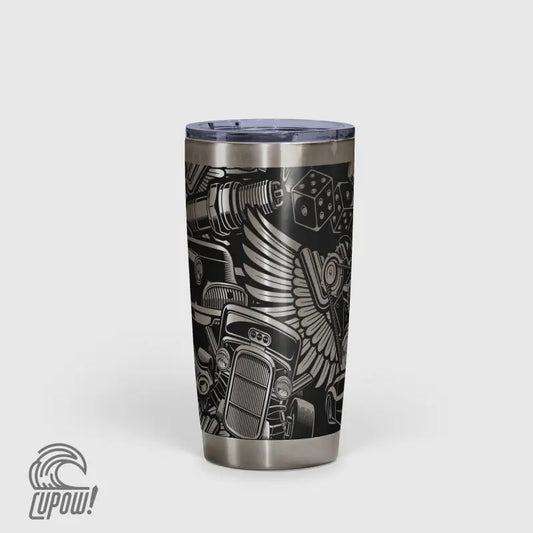 Hot Rod Vintage Automotive Tumbler 20oz-0