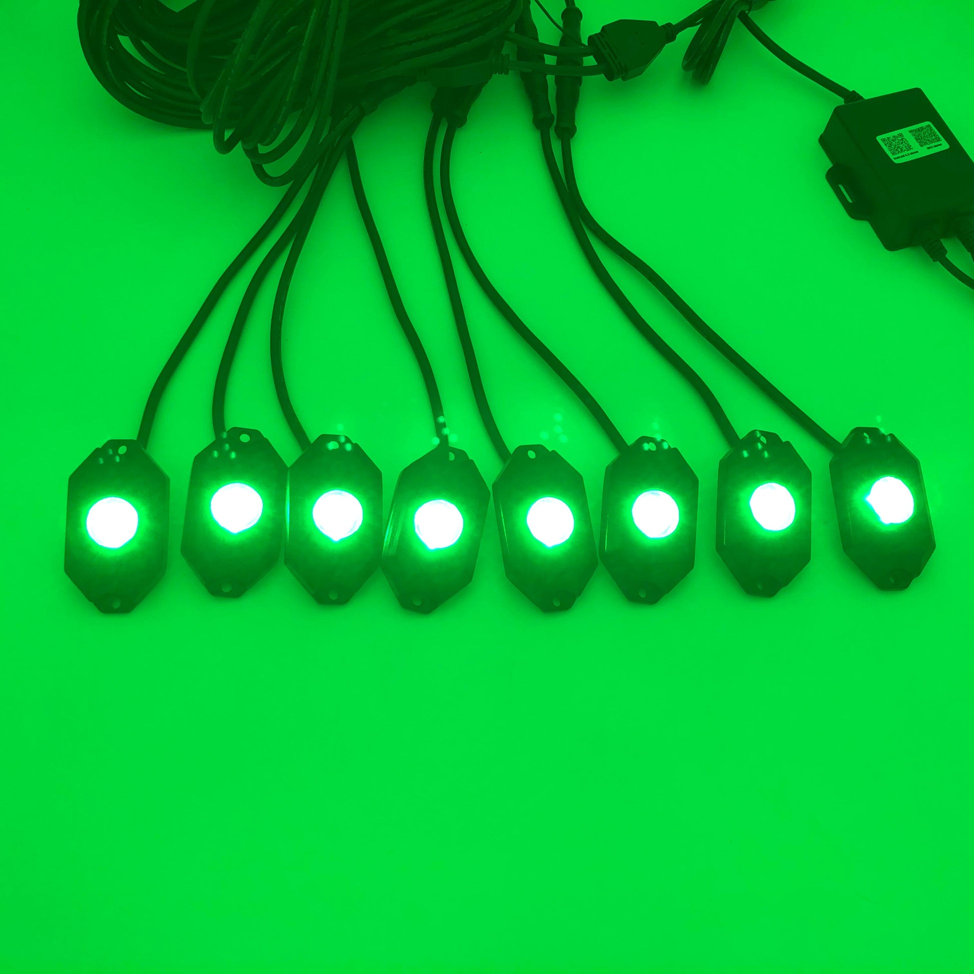 RGB + W LED rock light (8 packs)-3