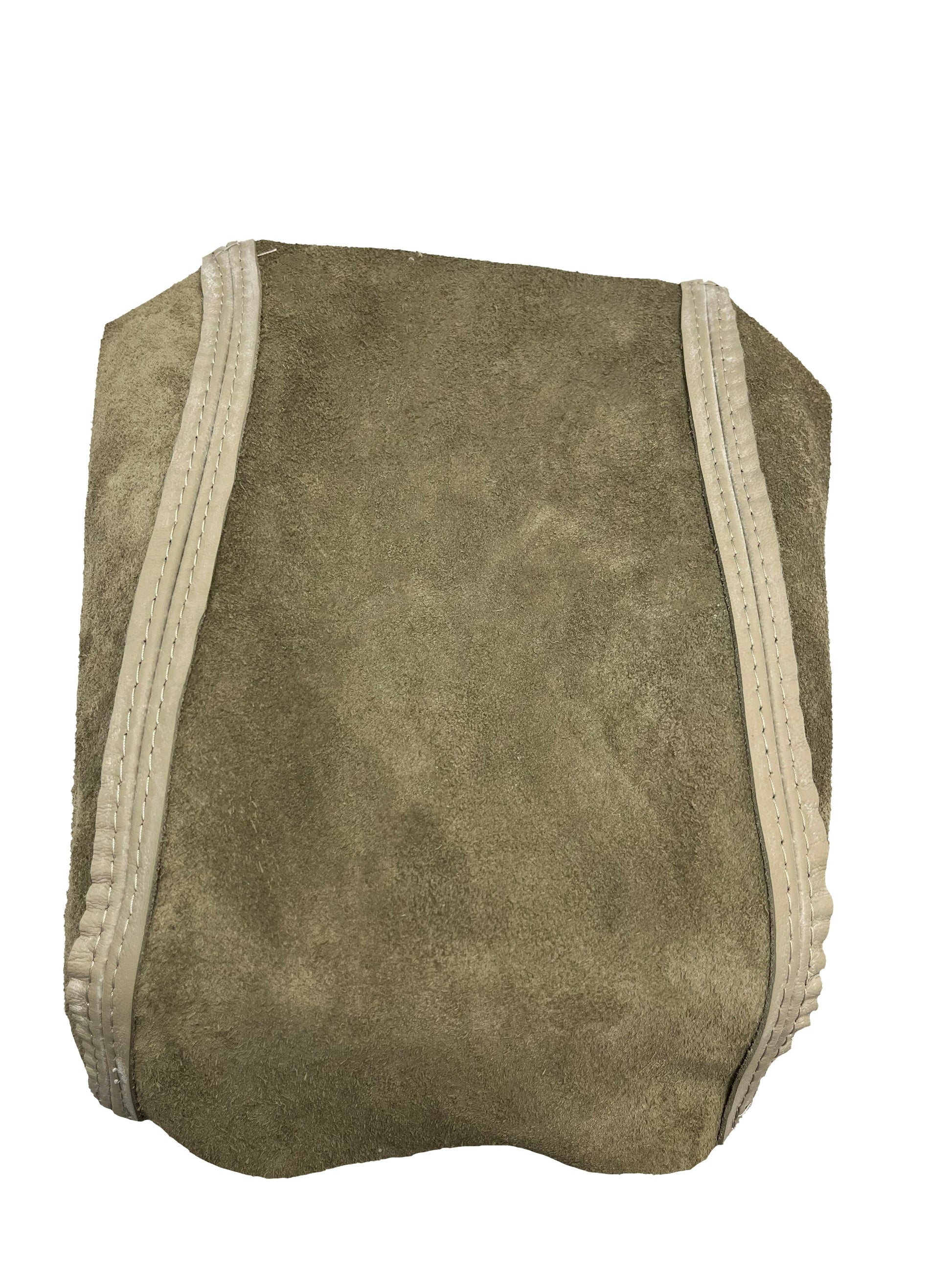 For 2005-2009 Subaru Outback Legacy Slip On Ivory Tan Leather Console Armrest Cover-2